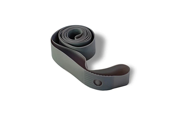EU-LANKELEISI electric bike tire liner showing protective strip inside the tire for puncture prevention.